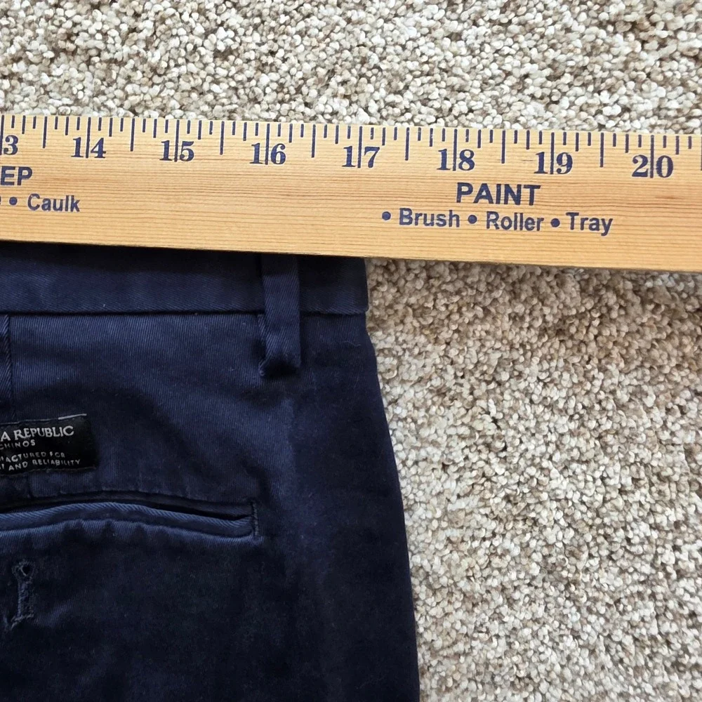 Banana Republic Fulton Skinny Rapid Movement Chino Men 34x30 Blue Outdoor Casual